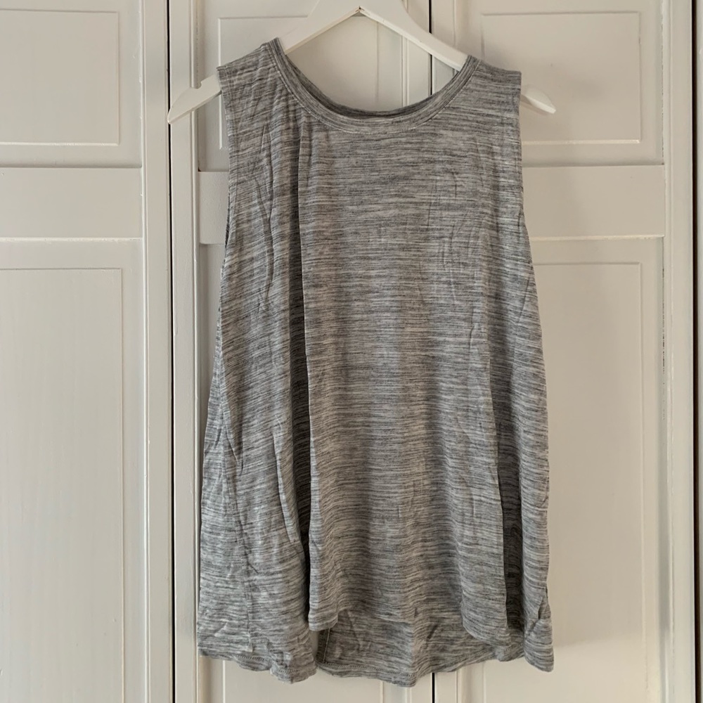 Old Navy Grey Tank with Slit in Back